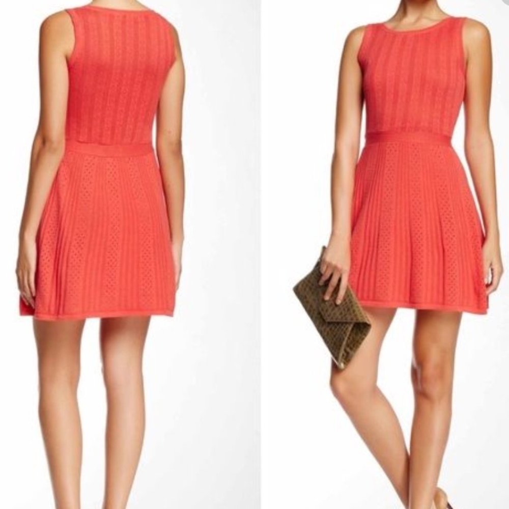 Trina Turk Orange Sweater Dress